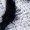 Zebra Fuzzy Knit Snood, black/white, swatch