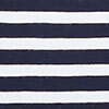 Organic Stripe Swing Basic Tee, navy/white, swatch