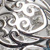 Pearl Heart Necklace, white/silver, swatch