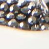 Crusted Heart Necklace, silver/black, swatch