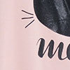 Bamboo Meow Pj Top, dust pink, swatch