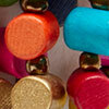 Bright Tube Bead Necklace, multi brights, swatch