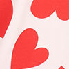 Bamboo Red Hearts Top, print, swatch