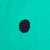 Bamboo Cotton V-neck Jumper, apple green/navy, swatch