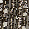 Layered Seed Bead Necklace, silver, swatch