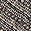 Birdie Beaded Clutch, black/silver, swatch