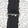 Silver Disc Necklace, black/silver, swatch