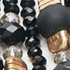 Back In Black Necklace, black/gold, swatch