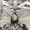 Bejewelled Earrings, silver, swatch