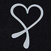 Face Mask, heart print, swatch