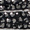 Double Eclipse Necklace, silver/black, swatch