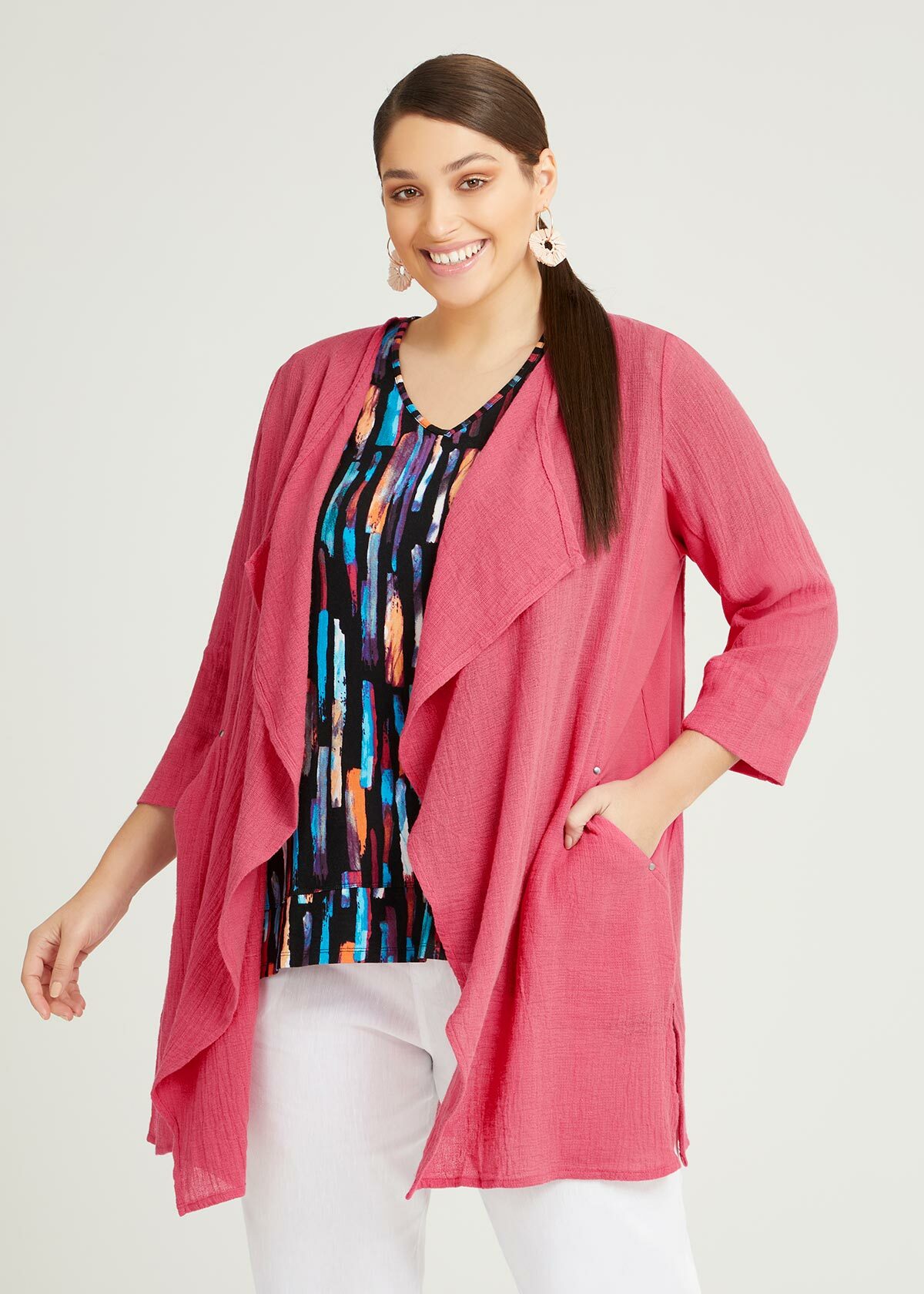 Linen Gauze Essence Cardigan