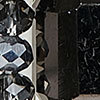 Faceted Crystal Necklace, grey, swatch
