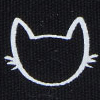 The Cat Bamboo Sneaker, black, swatch