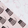 Set/2 Cat Hankies, multi, swatch