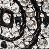 Crystal Fixation Cuff, silver, swatch