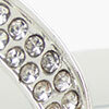 Crystal Loop Silver Earrings, silver, swatch