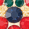 Trim The Tree Brooch, multi, swatch