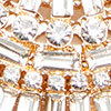 Gold Deco Crystal Necklace, gold, swatch