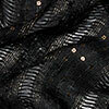 Black Twist Front Poncho, black, swatch