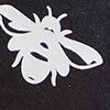 Face Mask, bee print, swatch
