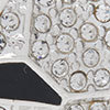 Crystal Fox Earrings, silver/black, swatch