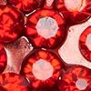Open Bloom Brooch, red/gunmetal, swatch