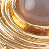 Swirl & Stone Earrings, gold, swatch