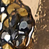Rustic Link Earring, gold, swatch