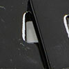 Resin Cross Necklace, black, swatch