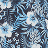 Hibiscus Floral Shirt, blue, swatch