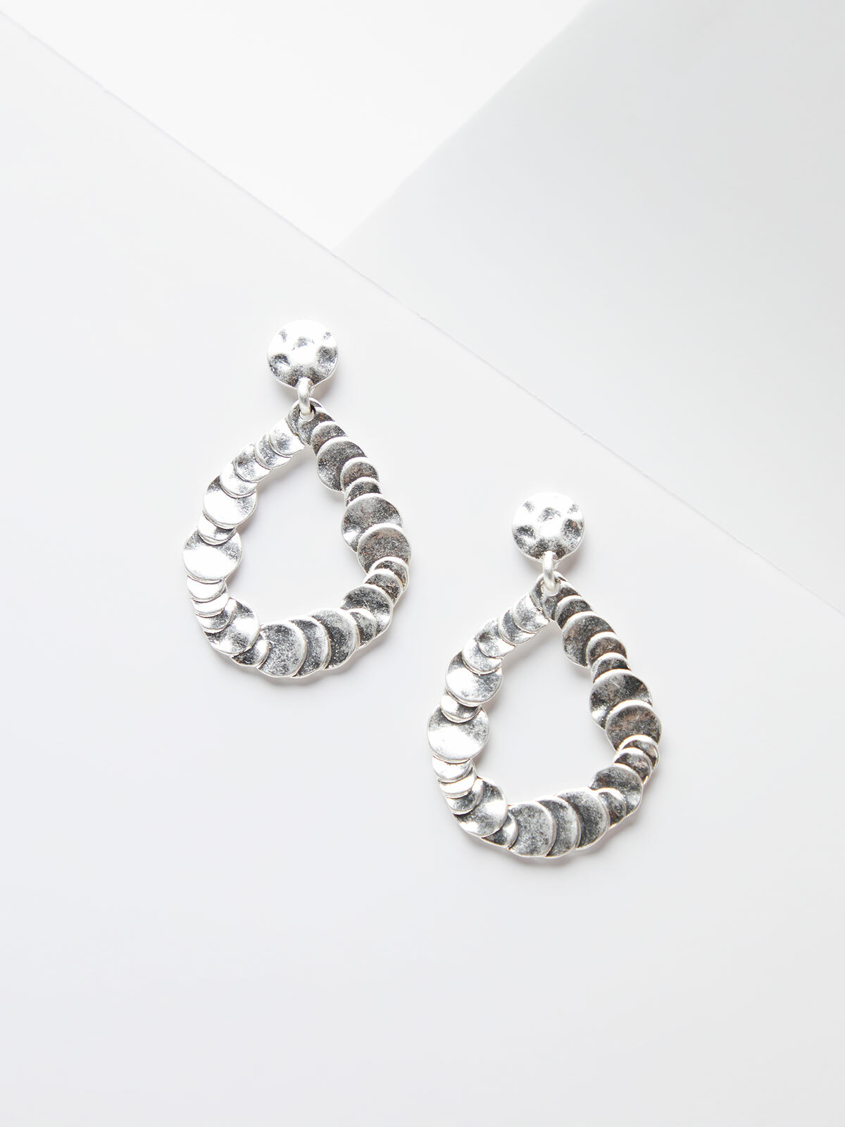 Silver Teardrop Earring
