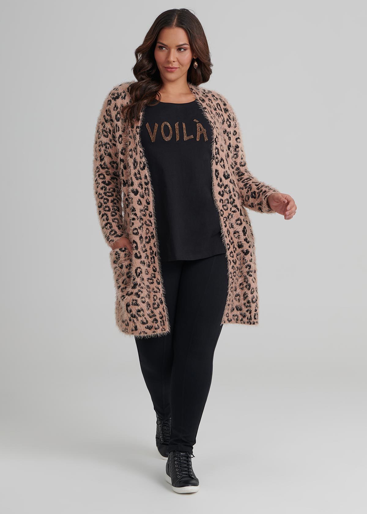 Leopard Blush Cardigan
