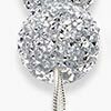 Diamante Ball Necklace, silver, swatch