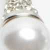 Pearl Drop Earrings, silver, swatch