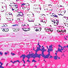 Ice Palace 3/4 Sleeve Natural Top, magenta, swatch