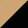Gold Faceted Earrings, gold/black, swatch