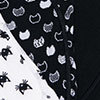 Set/3 Bamboo Cat Socks, multi, swatch