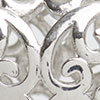 Pearl Heart Earrings, white/silver, swatch