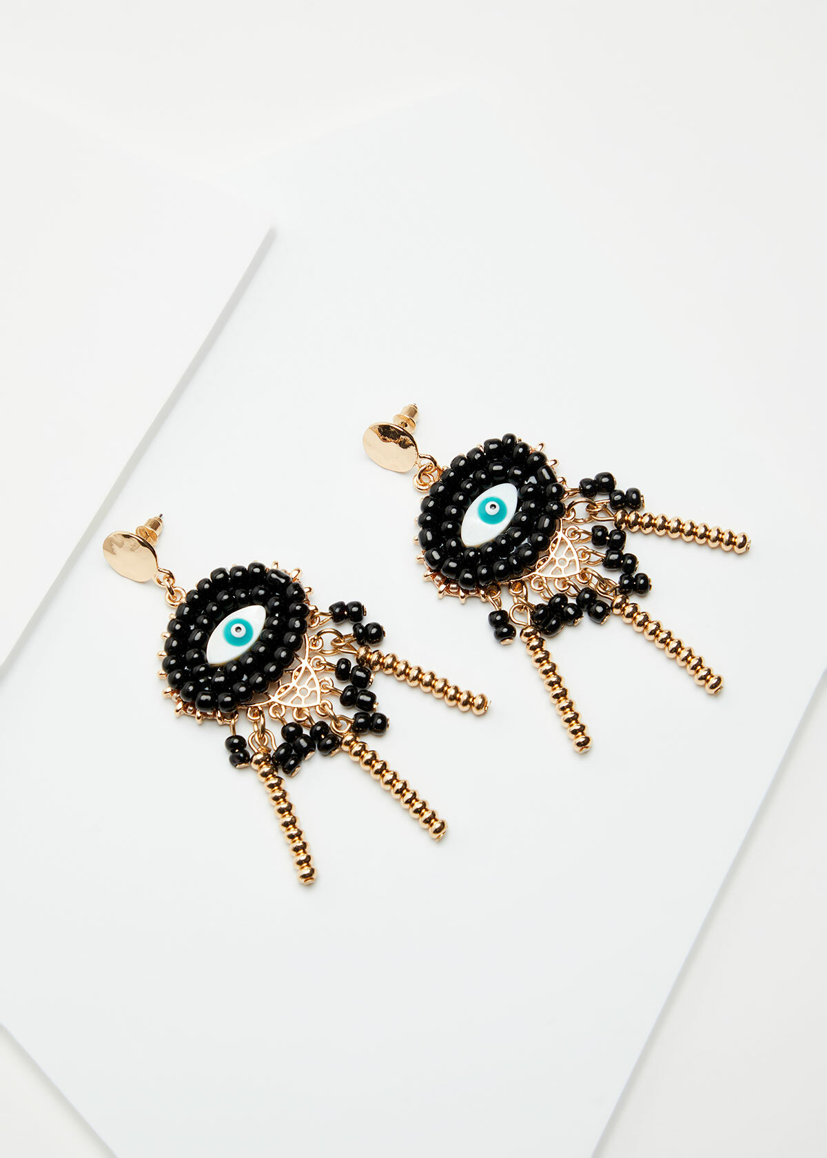 Eye Leaf Earrings