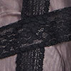 Serena Lace Cocktail Dress, black/nude, swatch