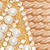 Pearl Wedge Jelly Sandal, rose gold, swatch