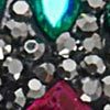 Bejeweled Heart Brooch, multi, swatch