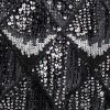 High Shine Kimono, black/silver, swatch