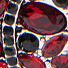 Layla Heart Bracelet, black/red, swatch
