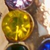 Jewel Pop Hoop Earrings, multi/gold, swatch