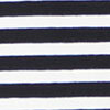 Organic Stripe Swing Basic Tee, black/white, swatch