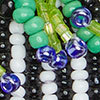 Beaded Zebra Brooch, black/white, swatch