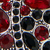 Layla Heart Necklace, black/red, swatch