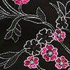 Embroidery Flower Dress, black/hot pink, swatch